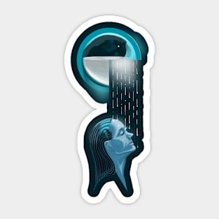 Midnight Shower Sticker